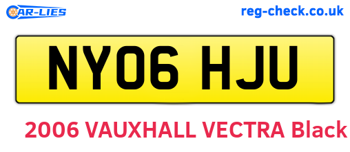 NY06HJU are the vehicle registration plates.
