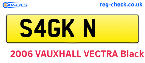 S4GKN are the vehicle registration plates.