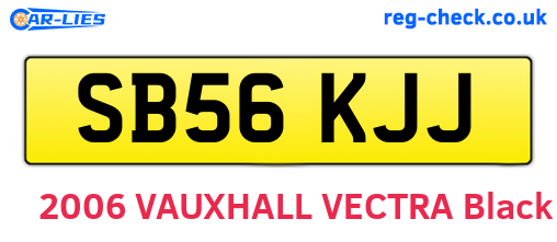 SB56KJJ are the vehicle registration plates.