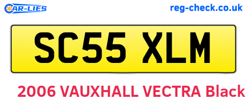 SC55XLM are the vehicle registration plates.