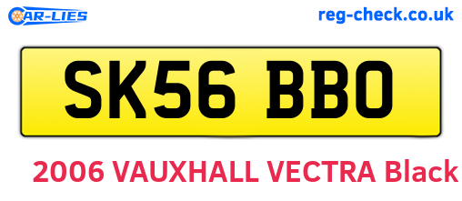SK56BBO are the vehicle registration plates.