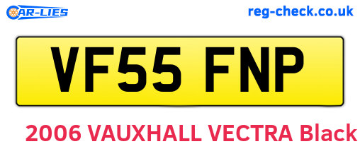 VF55FNP are the vehicle registration plates.
