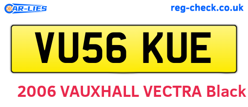 VU56KUE are the vehicle registration plates.