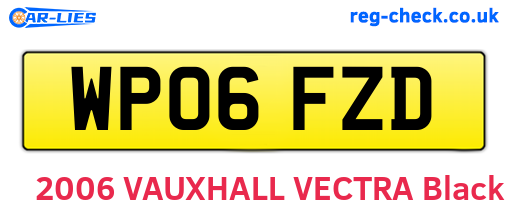 WP06FZD are the vehicle registration plates.