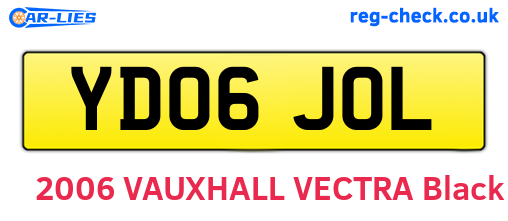 YD06JOL are the vehicle registration plates.