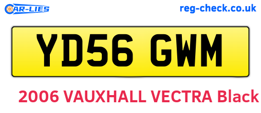 YD56GWM are the vehicle registration plates.