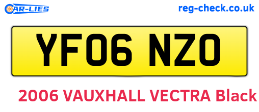 YF06NZO are the vehicle registration plates.