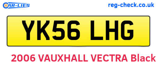 YK56LHG are the vehicle registration plates.