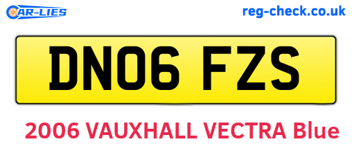 DN06FZS are the vehicle registration plates.