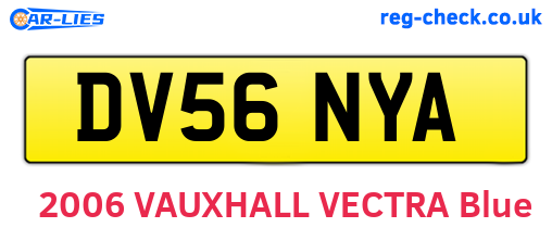 DV56NYA are the vehicle registration plates.