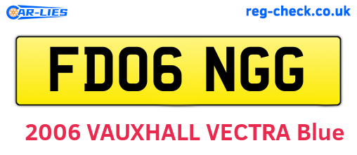 FD06NGG are the vehicle registration plates.