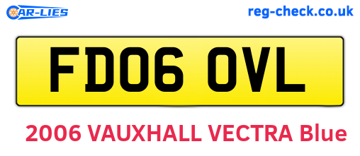 FD06OVL are the vehicle registration plates.