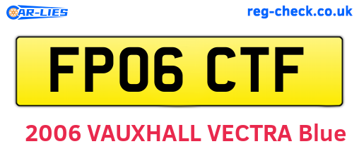 FP06CTF are the vehicle registration plates.