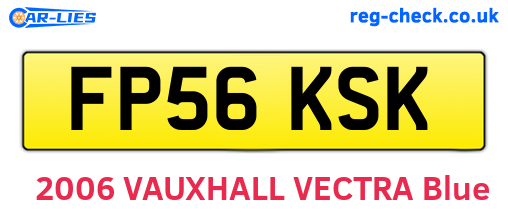 FP56KSK are the vehicle registration plates.