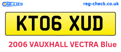 KT06XUD are the vehicle registration plates.
