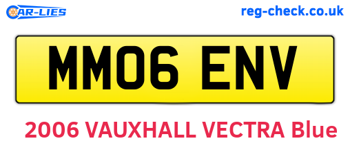 MM06ENV are the vehicle registration plates.