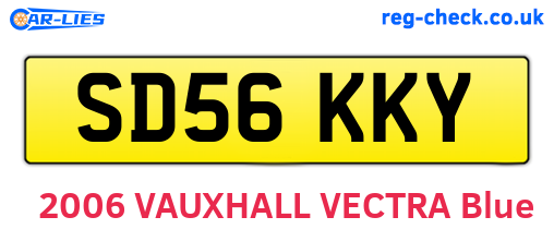 SD56KKY are the vehicle registration plates.