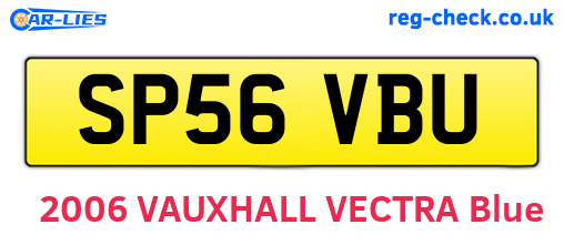 SP56VBU are the vehicle registration plates.