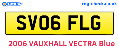 SV06FLG are the vehicle registration plates.