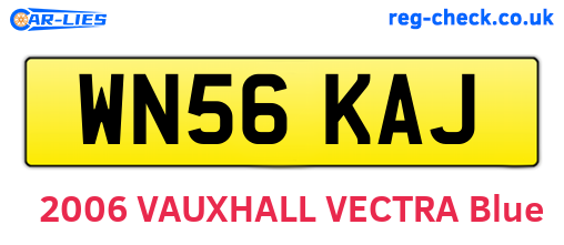 WN56KAJ are the vehicle registration plates.