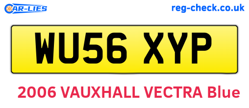 WU56XYP are the vehicle registration plates.