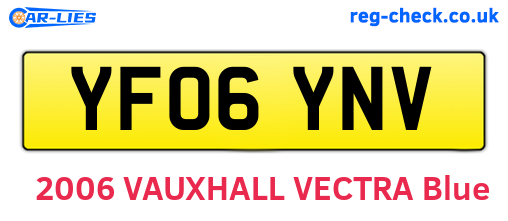 YF06YNV are the vehicle registration plates.