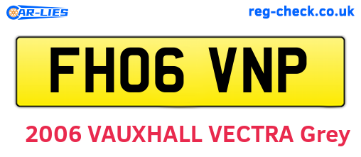 FH06VNP are the vehicle registration plates.