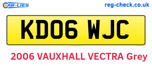 KD06WJC are the vehicle registration plates.