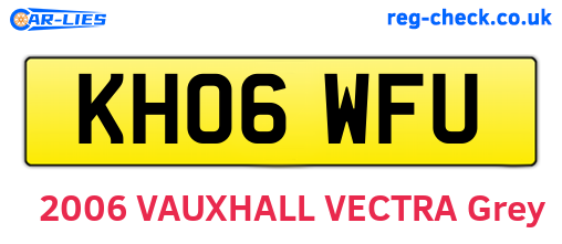 KH06WFU are the vehicle registration plates.