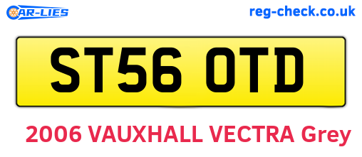 ST56OTD are the vehicle registration plates.