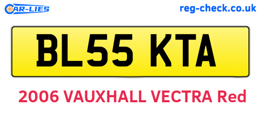 BL55KTA are the vehicle registration plates.