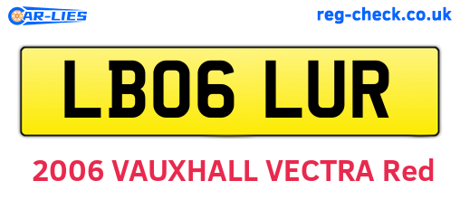 LB06LUR are the vehicle registration plates.
