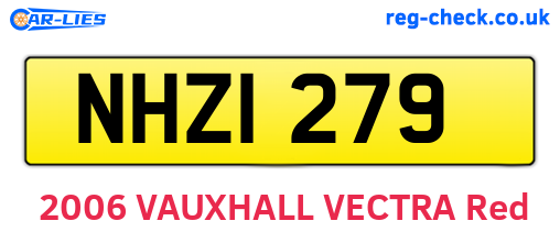 NHZ1279 are the vehicle registration plates.