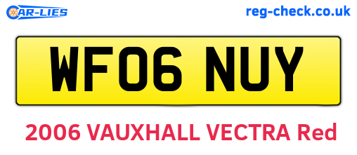 WF06NUY are the vehicle registration plates.