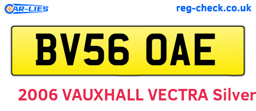BV56OAE are the vehicle registration plates.