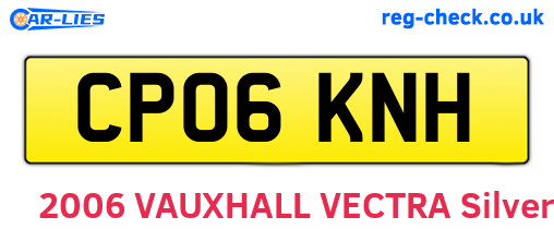 CP06KNH are the vehicle registration plates.