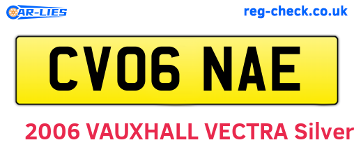 CV06NAE are the vehicle registration plates.