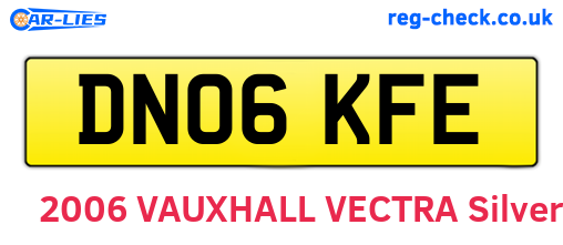 DN06KFE are the vehicle registration plates.