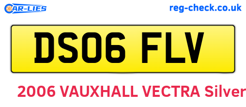 DS06FLV are the vehicle registration plates.