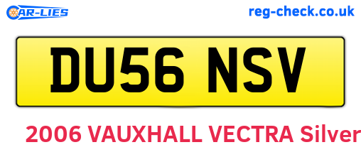DU56NSV are the vehicle registration plates.