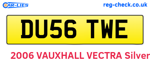 DU56TWE are the vehicle registration plates.