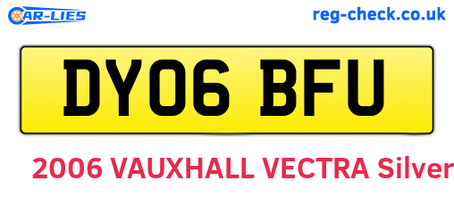 DY06BFU are the vehicle registration plates.
