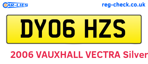 DY06HZS are the vehicle registration plates.