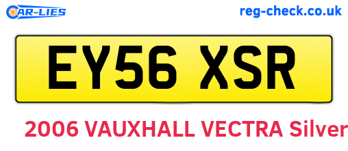 EY56XSR are the vehicle registration plates.