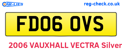 FD06OVS are the vehicle registration plates.