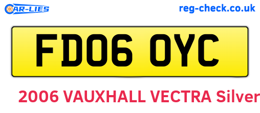 FD06OYC are the vehicle registration plates.