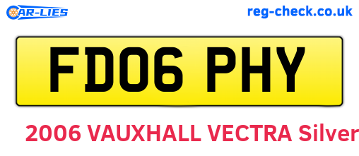FD06PHY are the vehicle registration plates.
