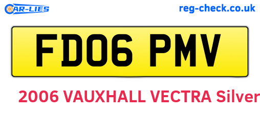 FD06PMV are the vehicle registration plates.