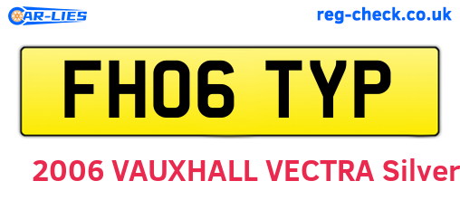 FH06TYP are the vehicle registration plates.