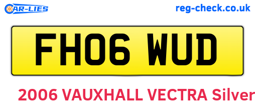 FH06WUD are the vehicle registration plates.
